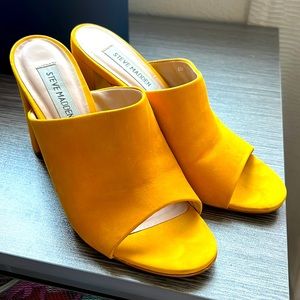 Steven madden heeled sandals/ Esmeralda /real leather size 6.5